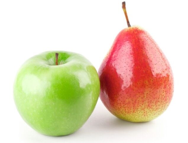 appel en peer voor het dukan-dieet