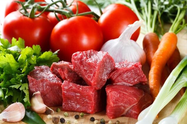 vlees en groenten voor het dukan-dieet