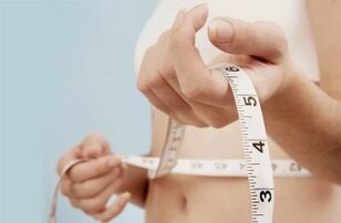 taille meting tijdens het verliezen van gewicht