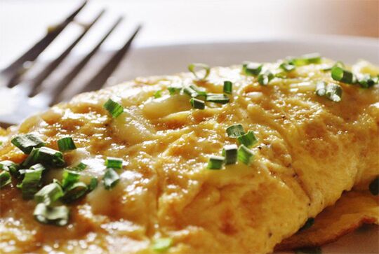 omelet voor gewichtsverlies en goede voeding