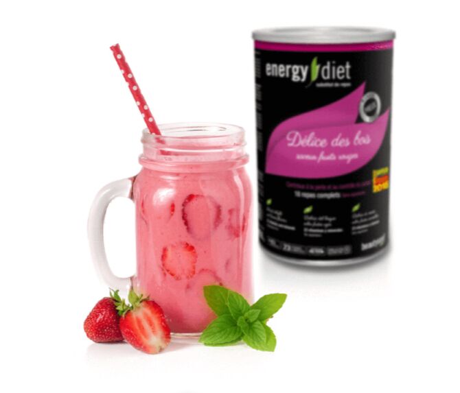Aardbeiencocktail -energiedieet
